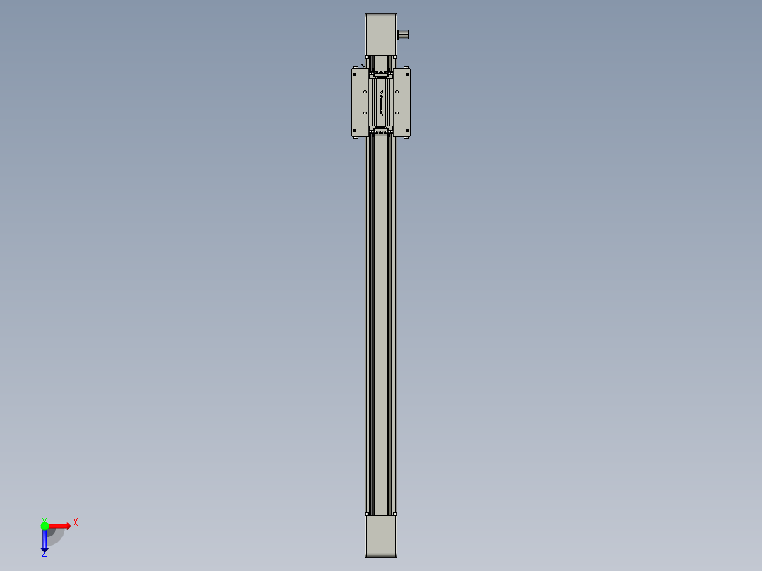 威洛博直线电机模组EB6-L140-S700-光轴俯视图