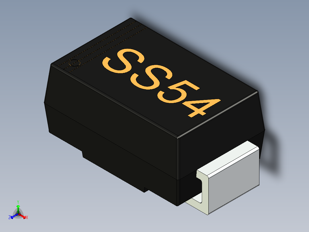 SMA接口28正等轴测图