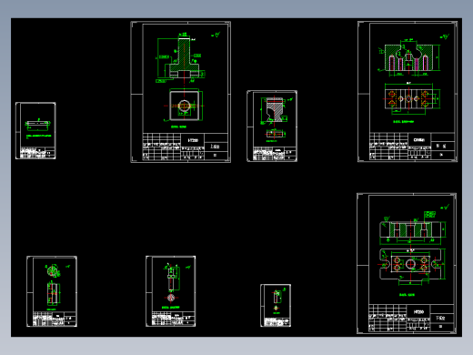 闭角U形弯曲件滚动轴弯曲模设计【全套9张CAD图】