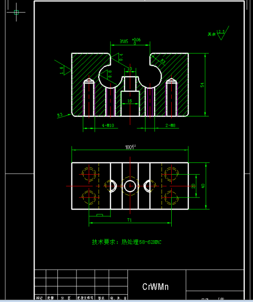 闭角U形弯曲件滚动轴弯曲模设计【全套9张CAD图】缩略图