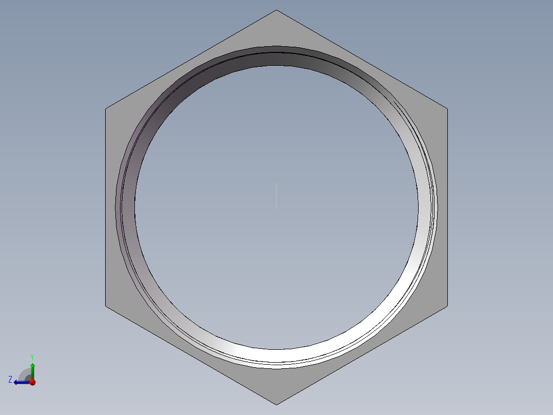 转接头-内外丝等径 DN100右视图