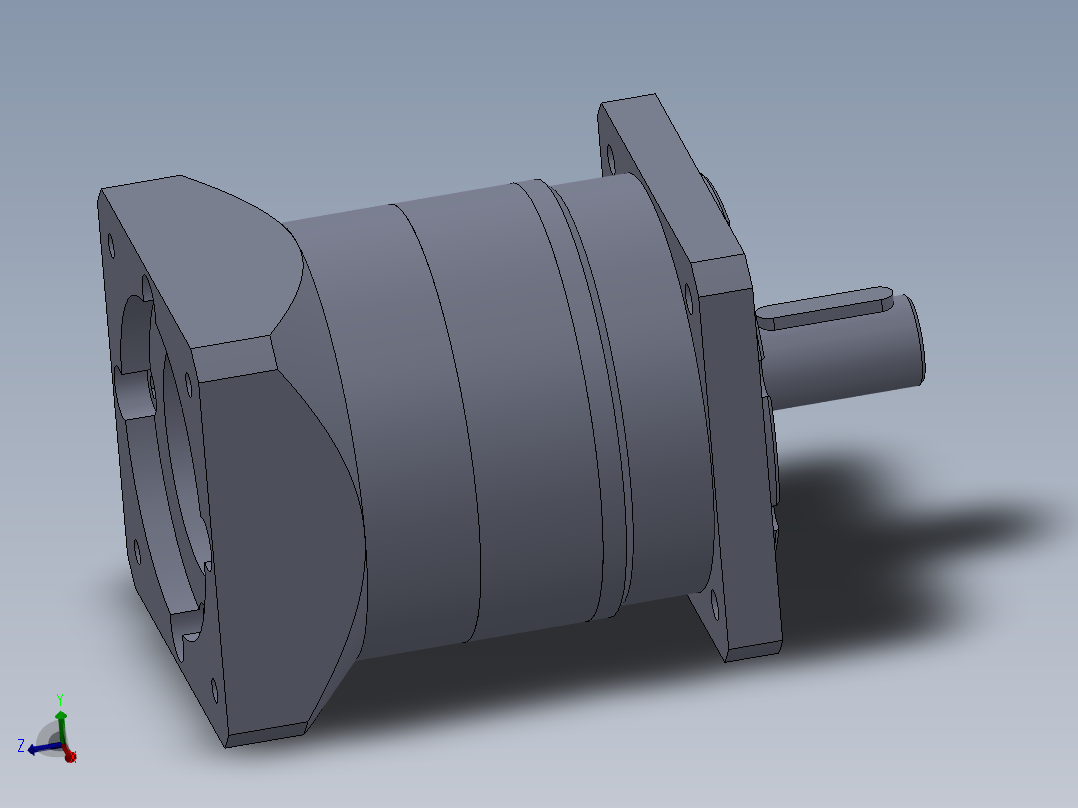 电动滑台模组PLF120-减速机模型