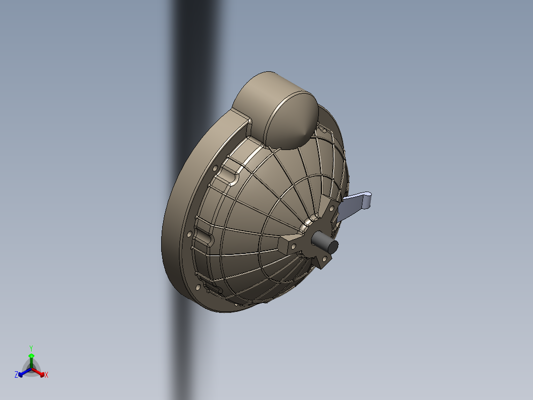 离合器3正等轴测图
