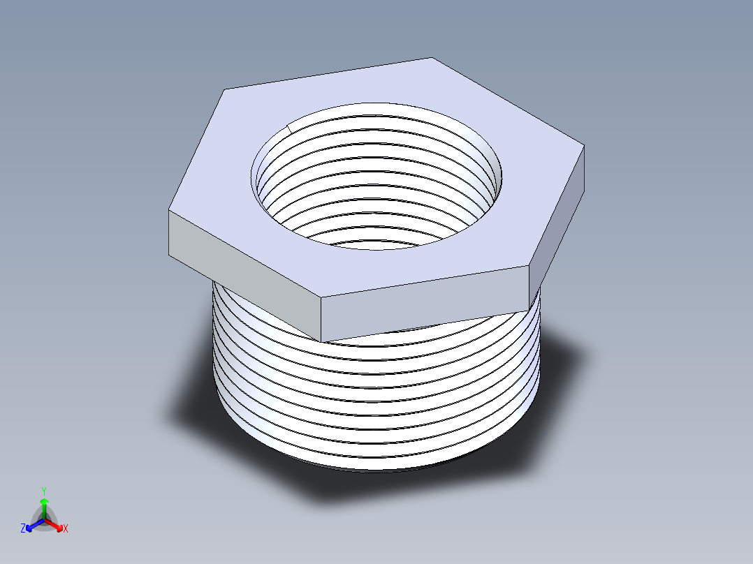 聚氯乙烯配件18-Sch80_ReducerBushing_MPTxFPT_839-168_1.25in x 1in正等轴测图