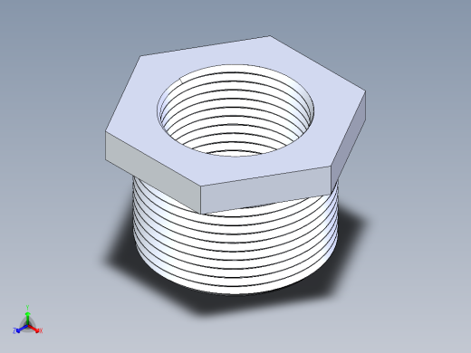 聚氯乙烯配件18-Sch80_ReducerBushing_MPTxFPT_839-168_1.25in x 1in正等轴测缩略图