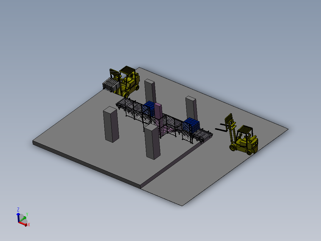 包装箱辊式传送转台