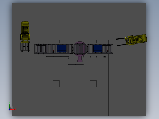 包装箱辊式传送转台前视缩略图