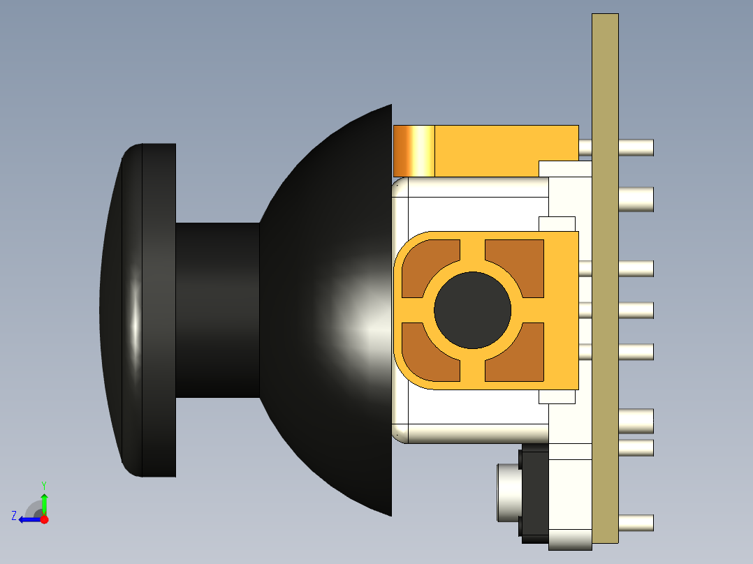 游戏按键右视图