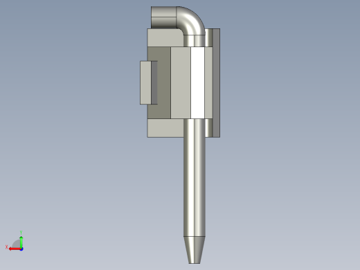 梢型鉸鏈(A)PLH-3D多系列多零件图纸模型后视缩略图