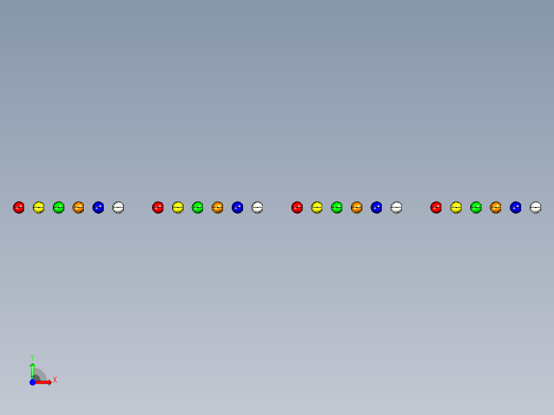 直径为5毫米、不同颜色和引脚长度的LED。间距2.54毫米前视图