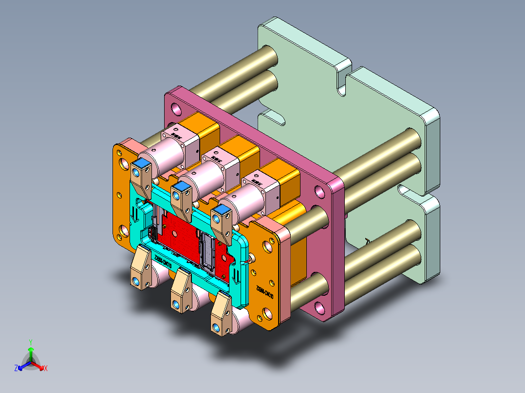 ZX550笔记本CNC工装夹具三维模型-CNC10-0530主视图