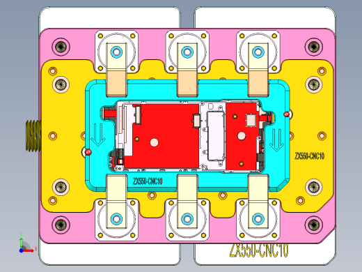 ZX550笔记本CNC工装夹具三维模型-CNC10-0530前视缩略图