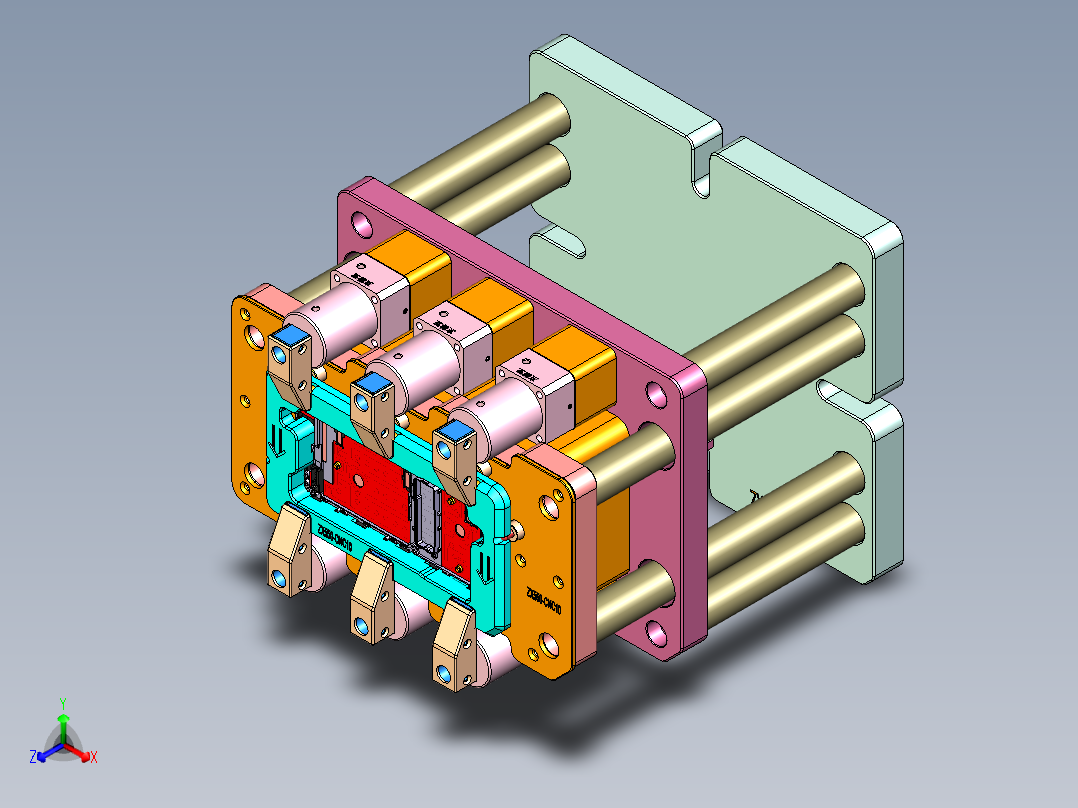ZX550笔记本CNC工装夹具三维模型-CNC10-0530正等轴测图