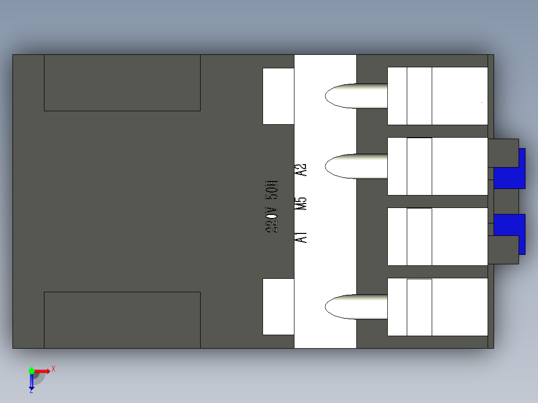 德力西电气 CJX2-9-01俯视图