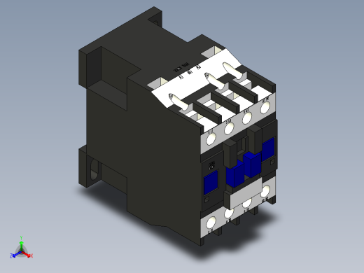 德力西电气 CJX2-9-01正等轴测缩略图