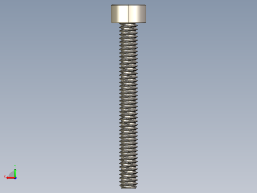 Screw_DIN_912_M2x18F_A2.STEP公制内六角螺钉后视缩略图