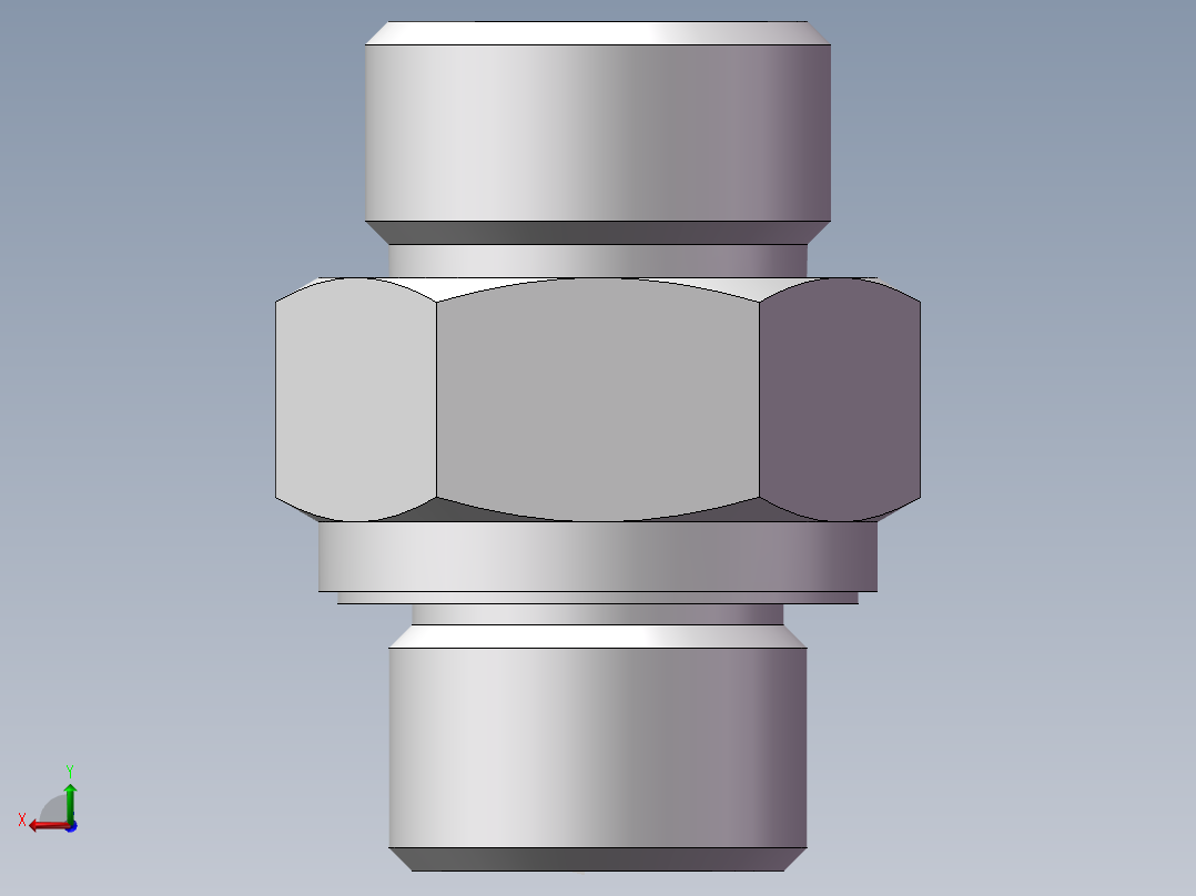 公制螺纹ED密封、1DM-20-18WD后视图
