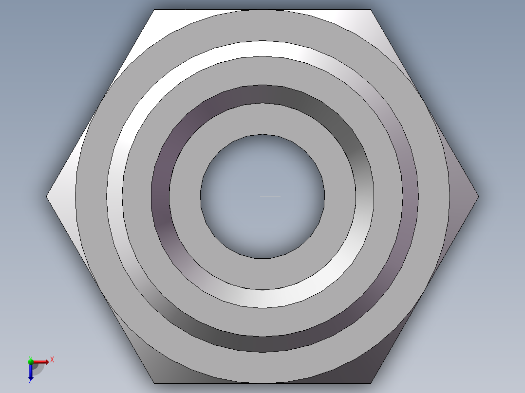 公制螺纹ED密封、1DM-20-18WD俯视图