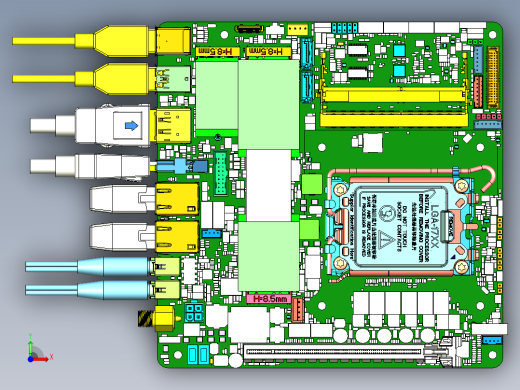 IMB-1233主板（华擎Mini ITX）前视缩略图