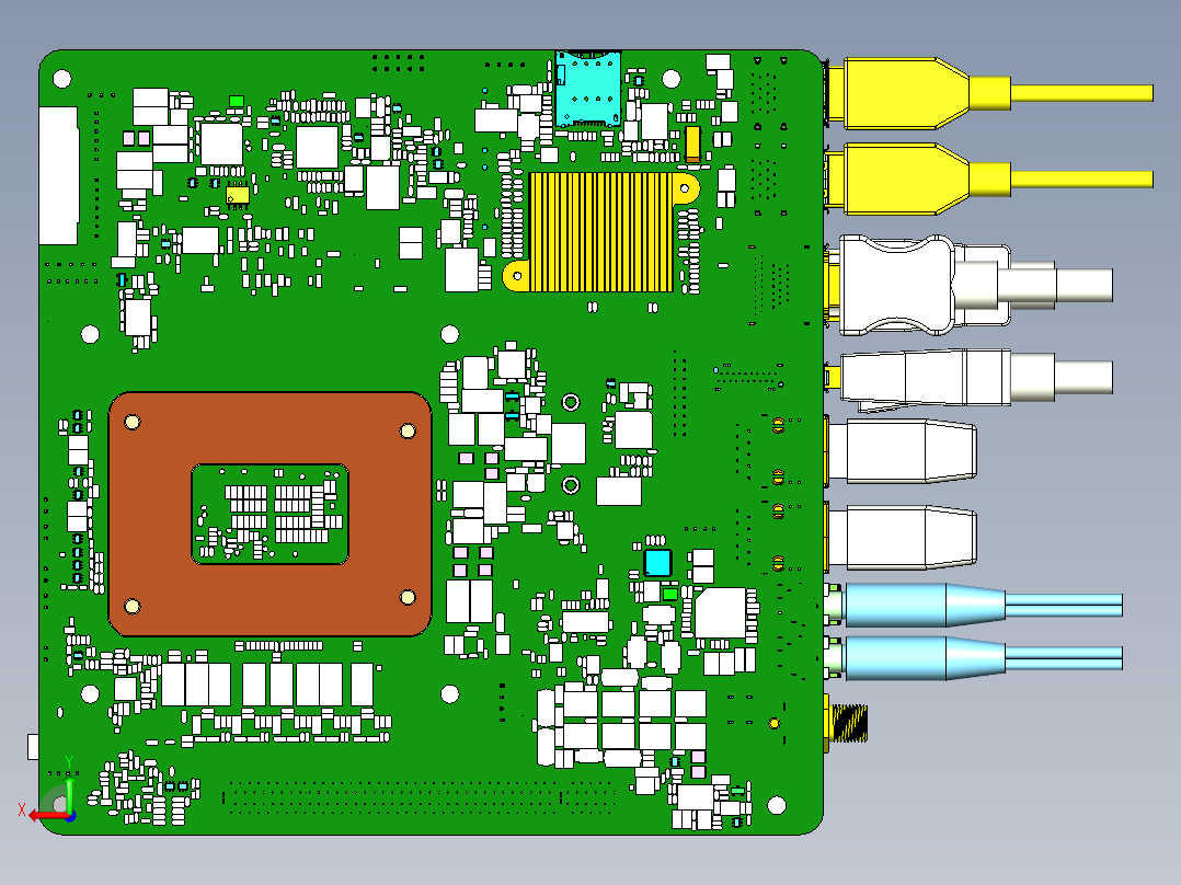 IMB-1233主板（华擎Mini ITX）后视图