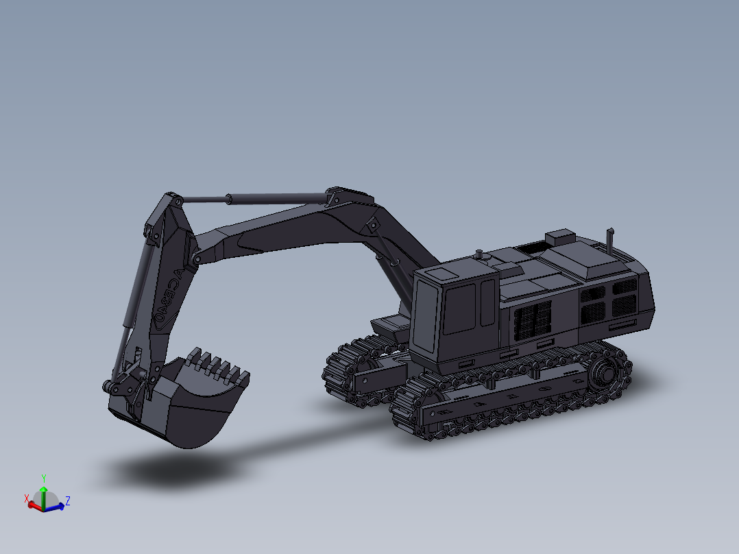 履带底盘挖掘机