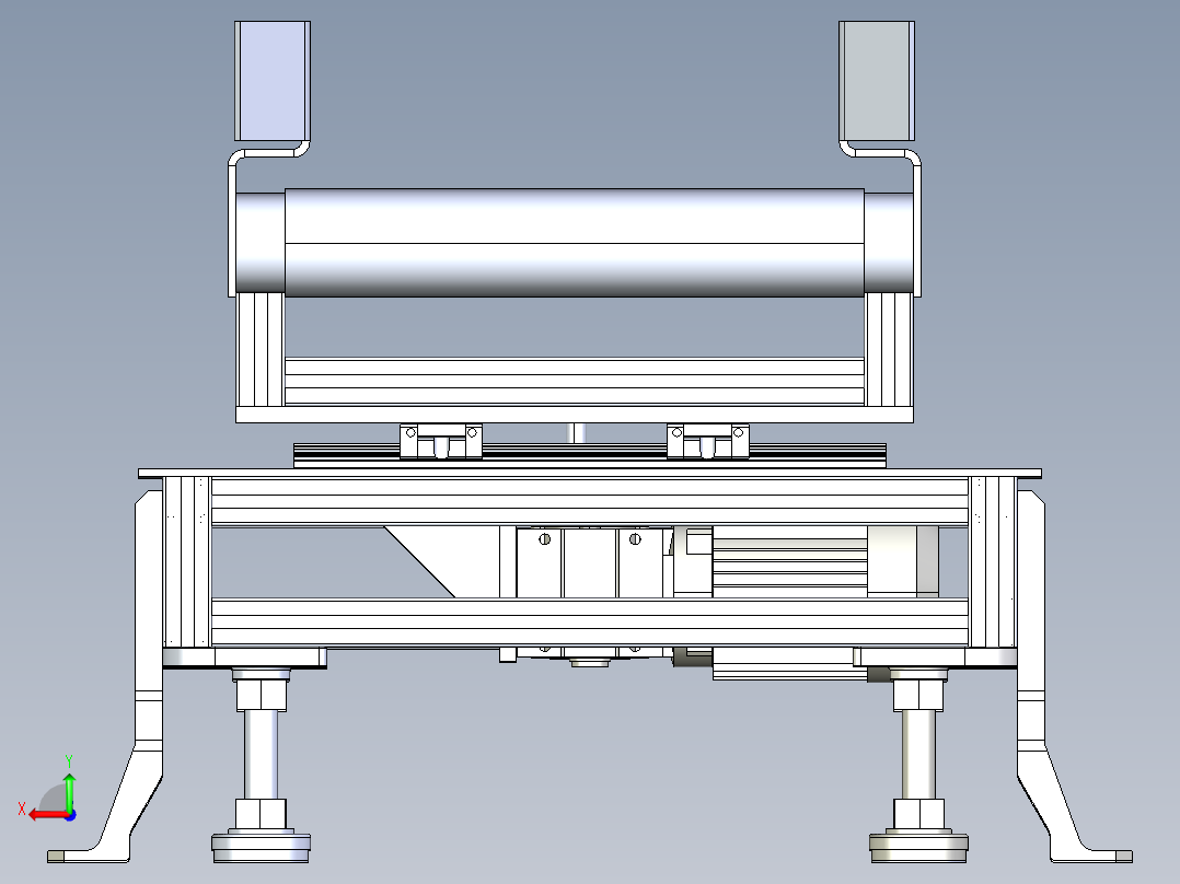 B3003887-水平平板振动器后视图