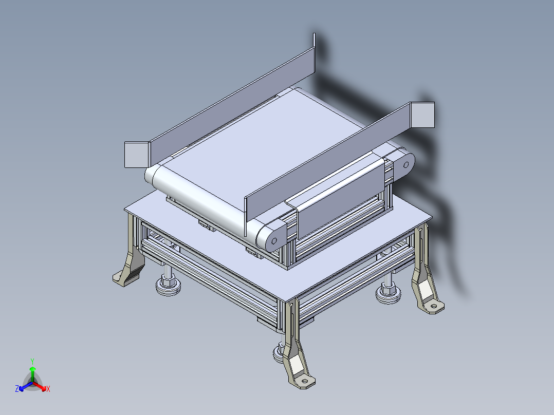 B3003887-水平平板振动器正等轴测图