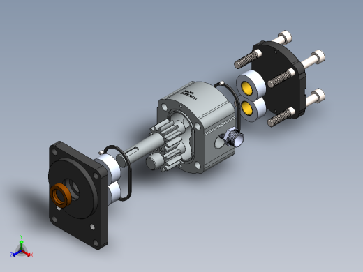 泵、水泵(116)正等轴测缩略图