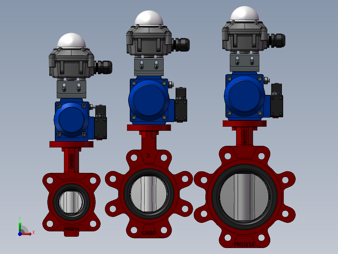 3款QIF-111-NDA凸耳蝶阀模型
