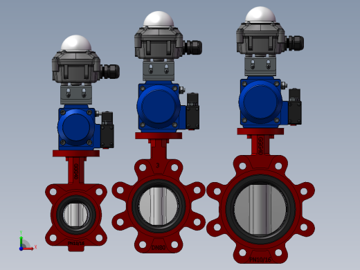 3款QIF-111-NDA凸耳蝶阀模型