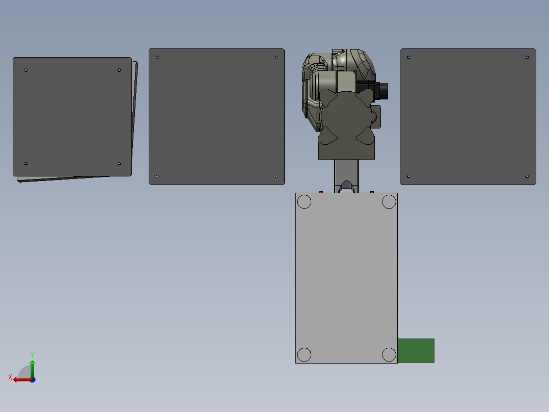 机器人木板拼接自动化方案后视图
