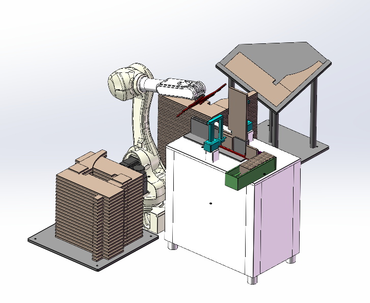 机器人木板拼接自动化方案