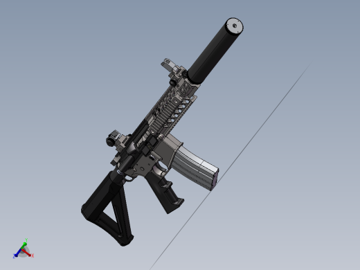 手枪左轮冲锋枪老式狙击步枪设计3D图纸sig516-1 2 STP SW UG X_T