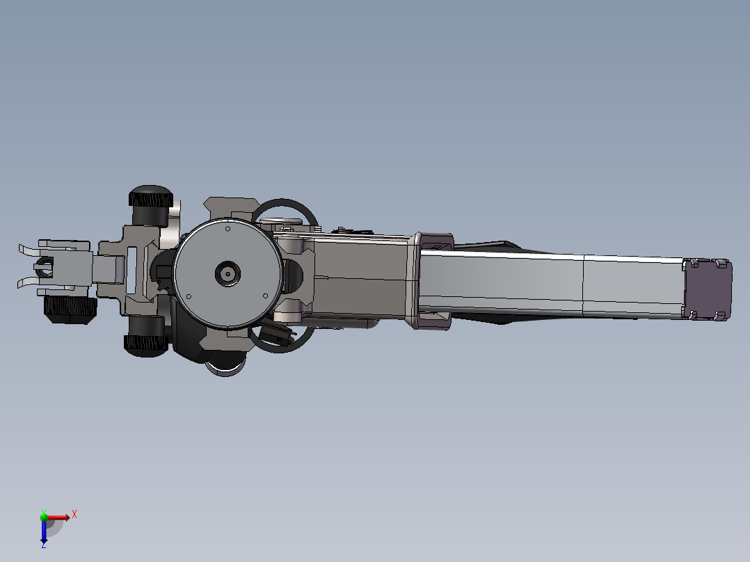 手枪左轮冲锋枪老式狙击步枪设计3D图纸sig516-1 2 STP SW UG X_T俯视图