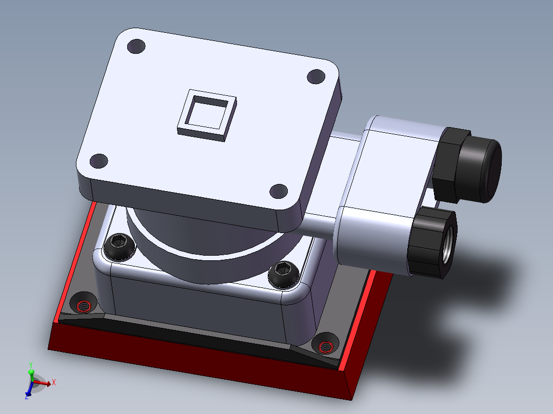 方形气动打磨机-75X100主视图