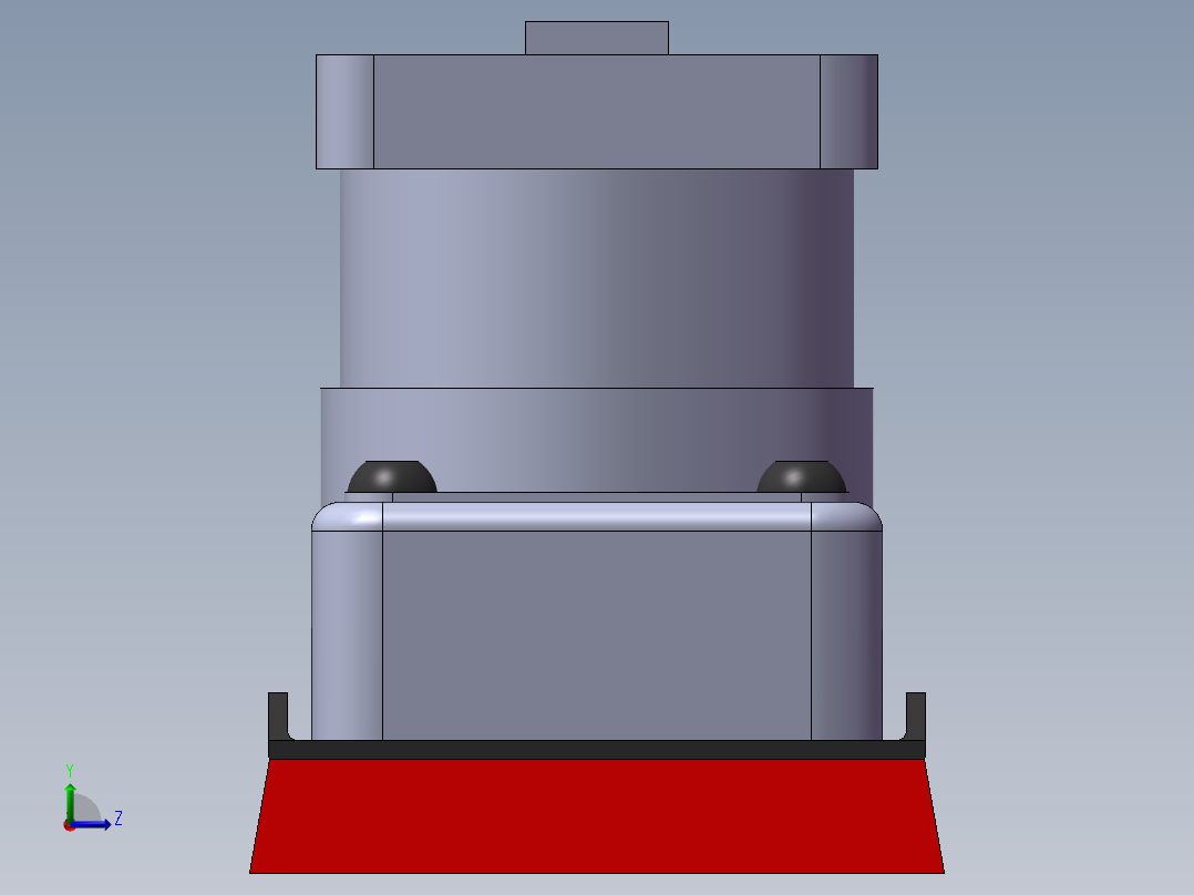 方形气动打磨机-75X100左视图