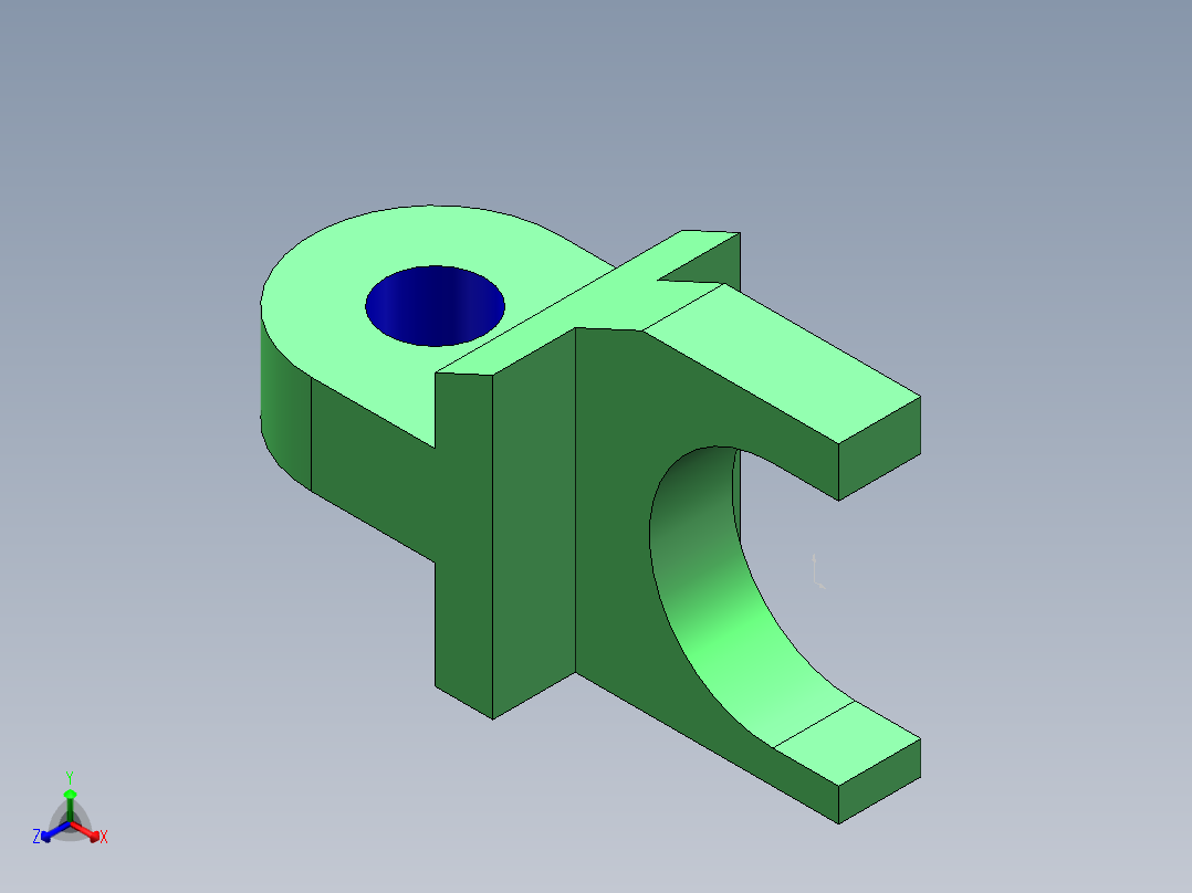 SW练习题3正等轴测图