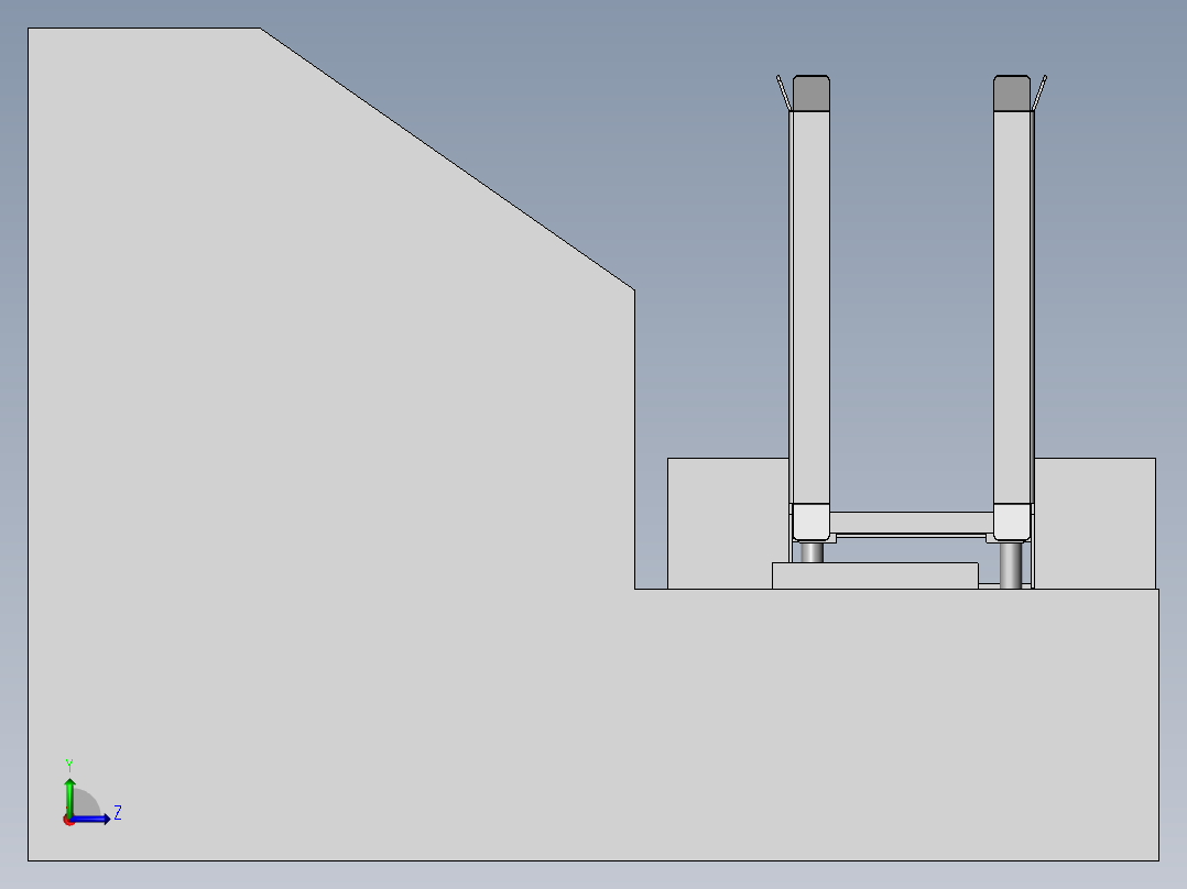 B3S196 快速包被机左视图