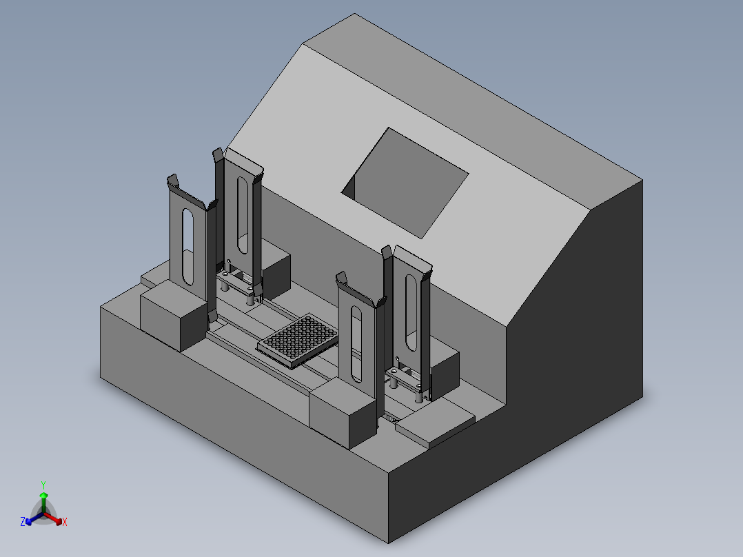B3S196 快速包被机正等轴测图