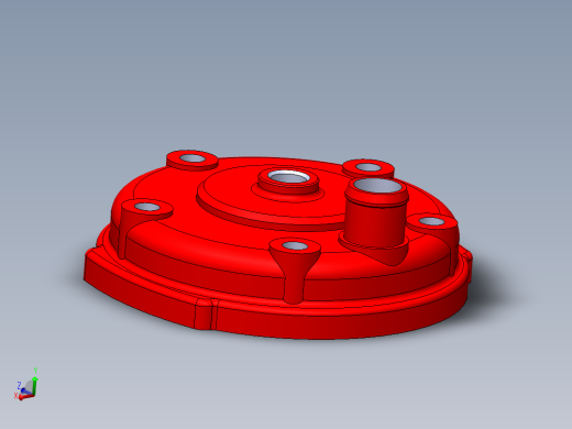 川崎忍者SS 150气缸盖主视缩略图