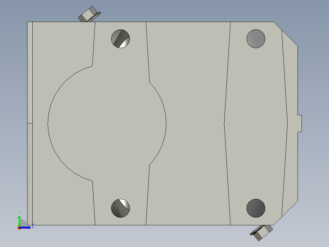 ZF19-LHN80MG4P三项异步电机左视图