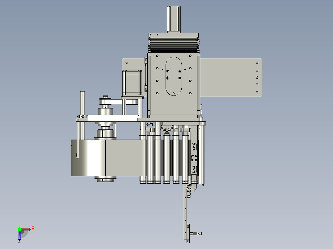 YSZ150B-02-00隔膜放卷机构俯视图