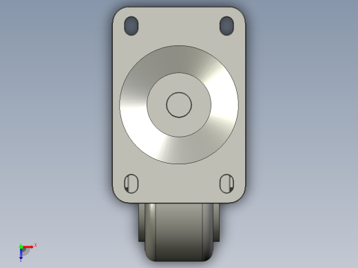 二系列中型万向轮S2-3046-445-B4俯视缩略图