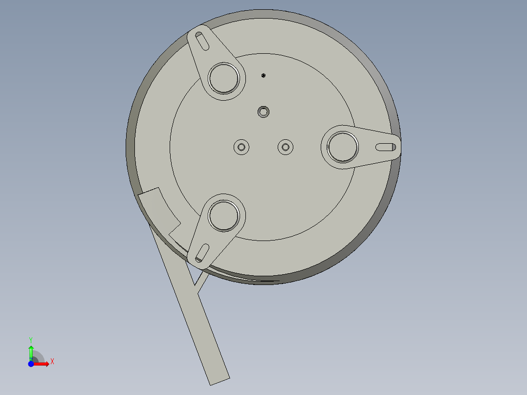 钢帽振动盘前视图