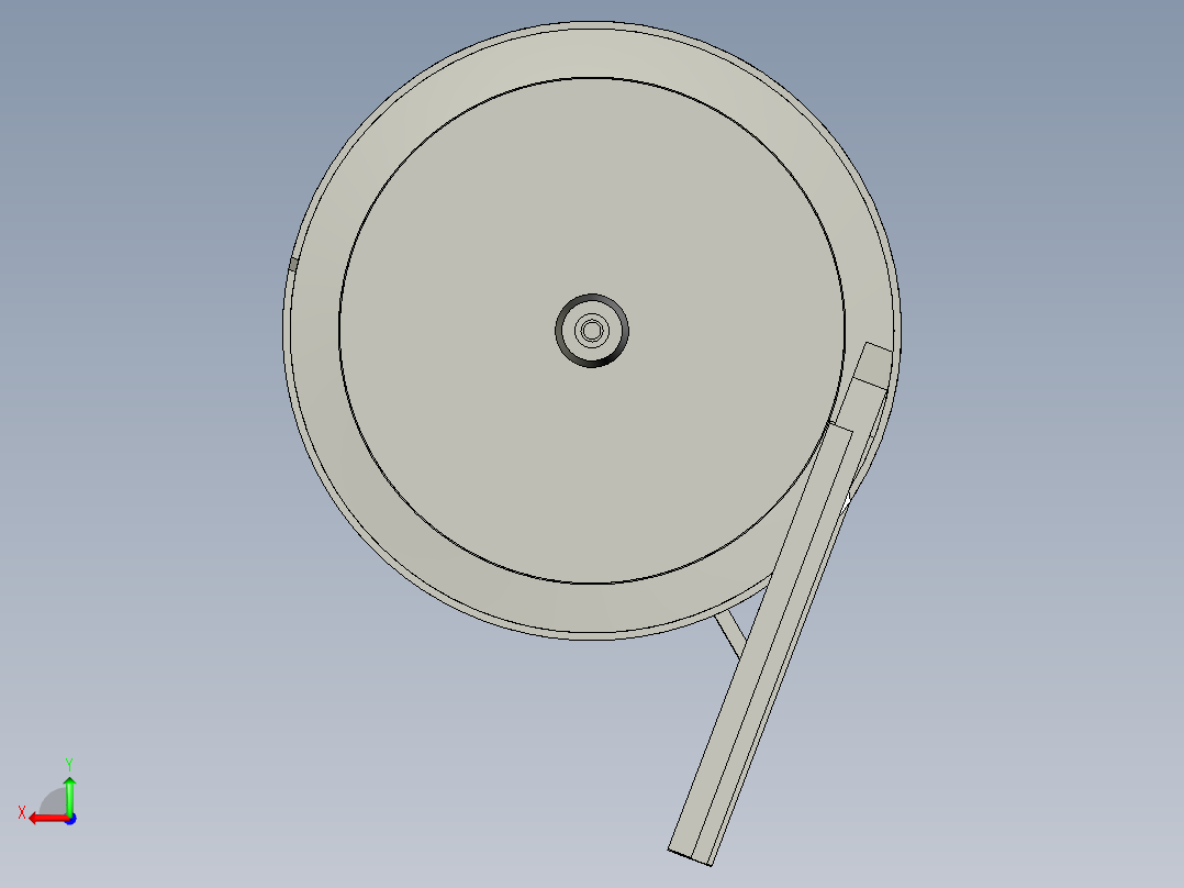 钢帽振动盘后视图