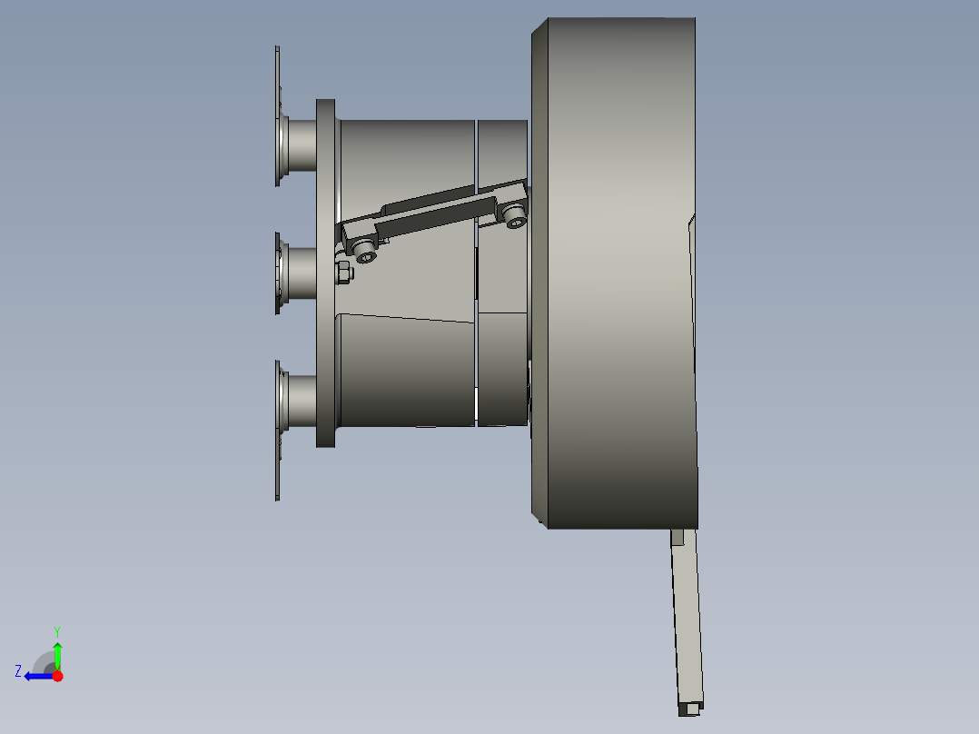 钢帽振动盘右视图