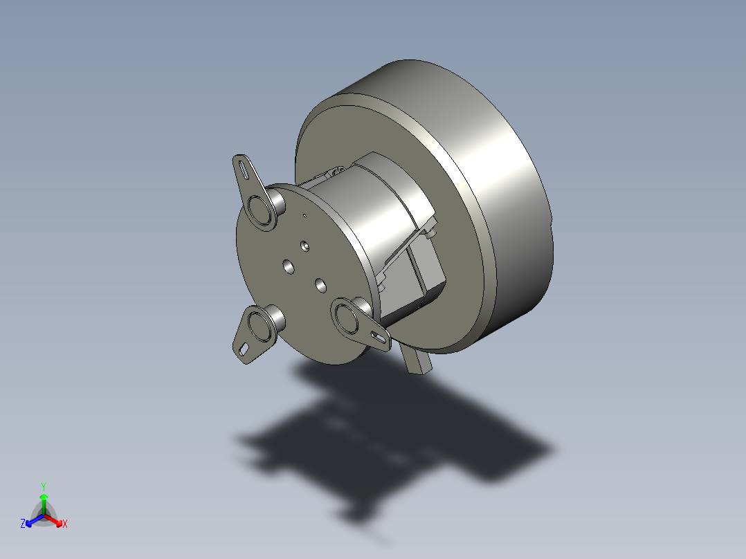 钢帽振动盘正等轴测图