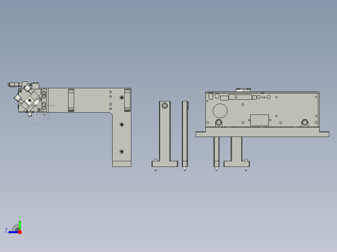 皮秒光路右视图