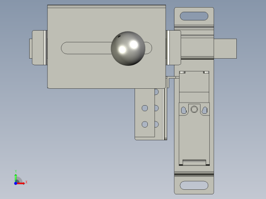 4554680004_插销锁+欧姆龙D4NS-1CF_插销锁(市购)前视缩略图