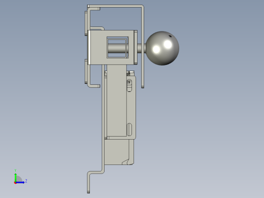 4554680004_插销锁+欧姆龙D4NS-1CF_插销锁(市购)左视缩略图
